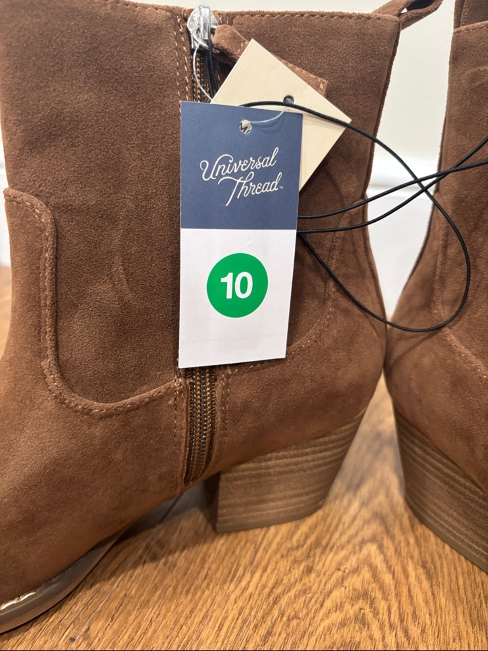 Universal Thread Women's Chestnut Solita Western Ankle Booties - Picture 6 of 9